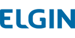 Elgin logo featuring blue text, representing a major refrigeration and air conditioning equipment manufacturer supported by Maia Refrigeração technical services