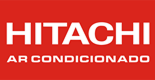 Hitachi logo featuring bold text, representing a well-known brand in air conditioning and refrigeration technology, symbolizing innovation and reliability in climate control solutions.
